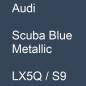 Preview: Audi, Scuba Blue Metallic, LX5Q / S9.